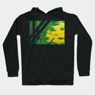 Bamboo grove in yellow and green Hoodie